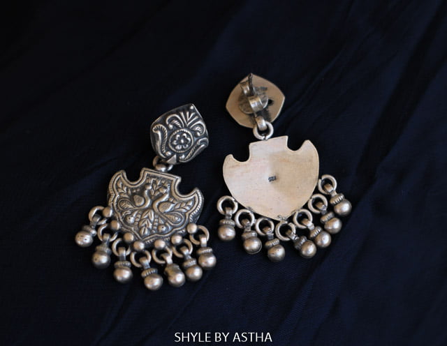Moh Intricate Peacock Detailed Earrings
