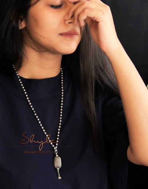 Adya Intricate Drum Ghughri Ball Necklace
