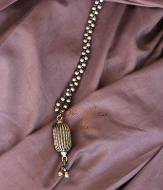 Adya Intricate Drum Ghughri Ball Necklace