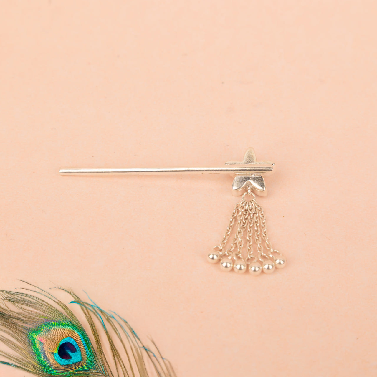 Laddu Gopal Ji Kundan Flower Drop Murli