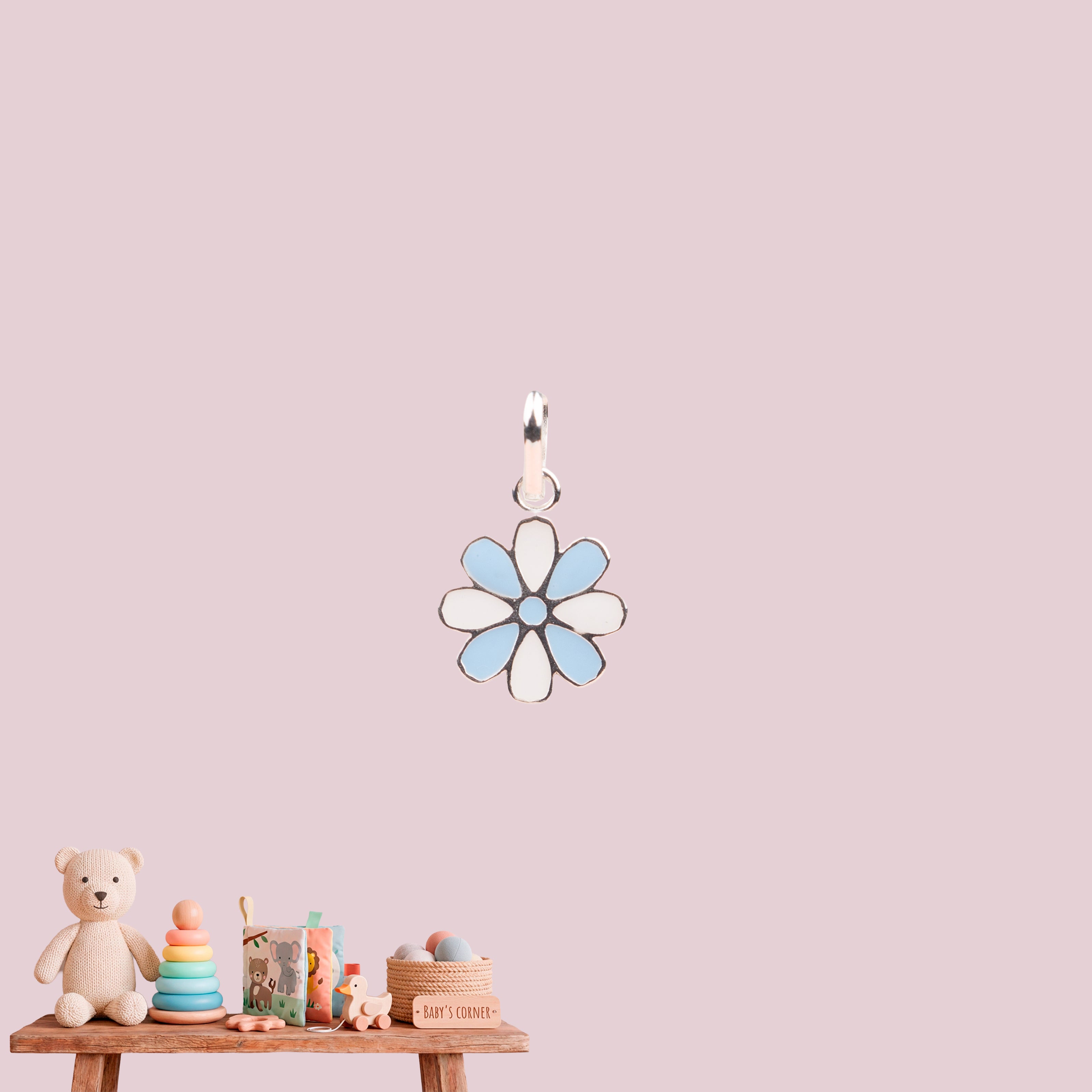 Little Blue Flower Pendant