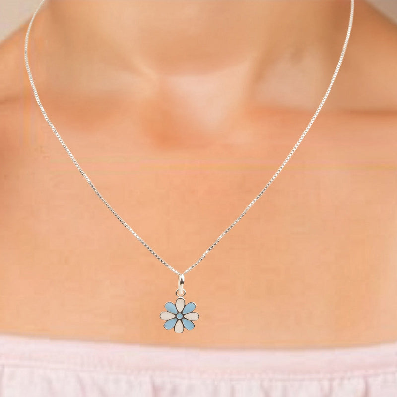 Little Blue Flower Pendant