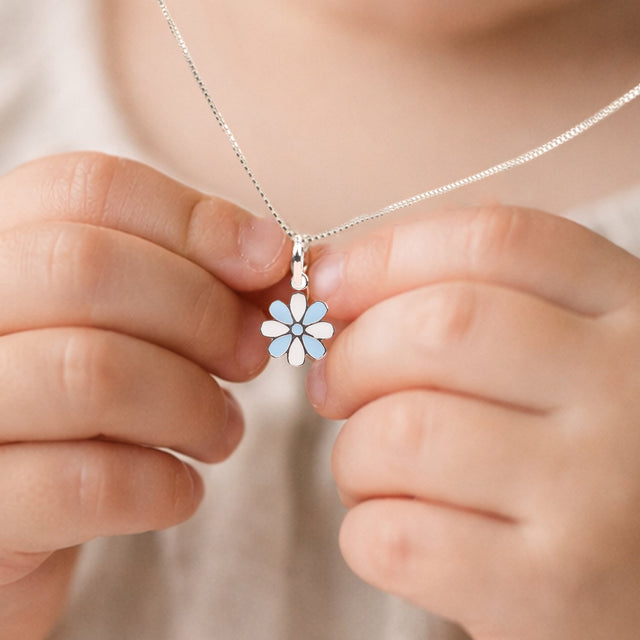 Little Blue Flower Pendant