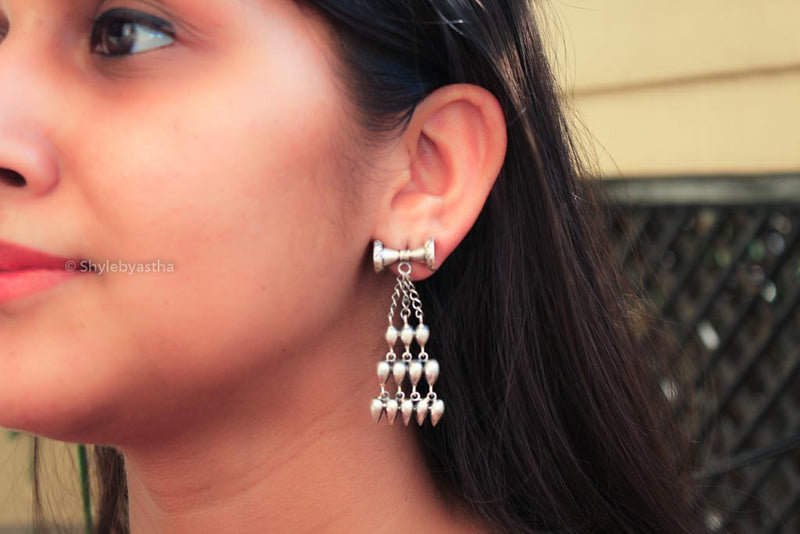 Moh Bold Shiva Damru Sequence Danglers