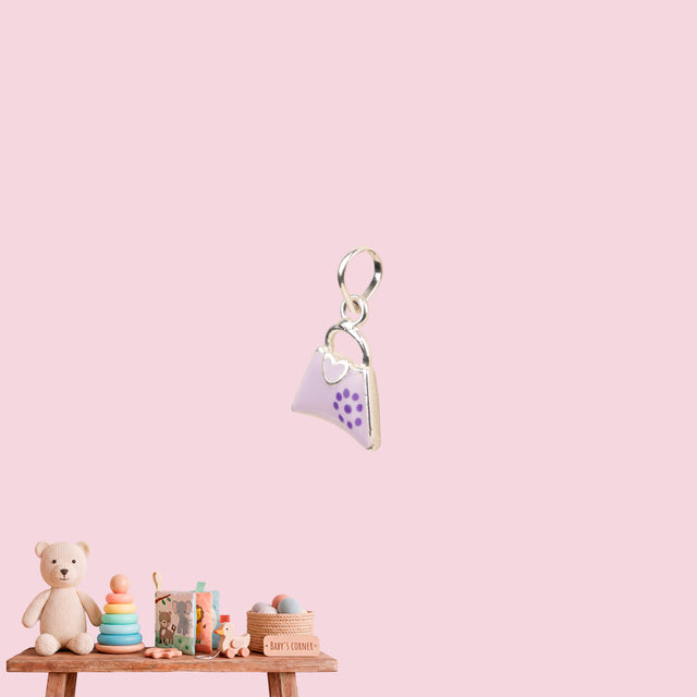 Mini Purple Handbag Pendant