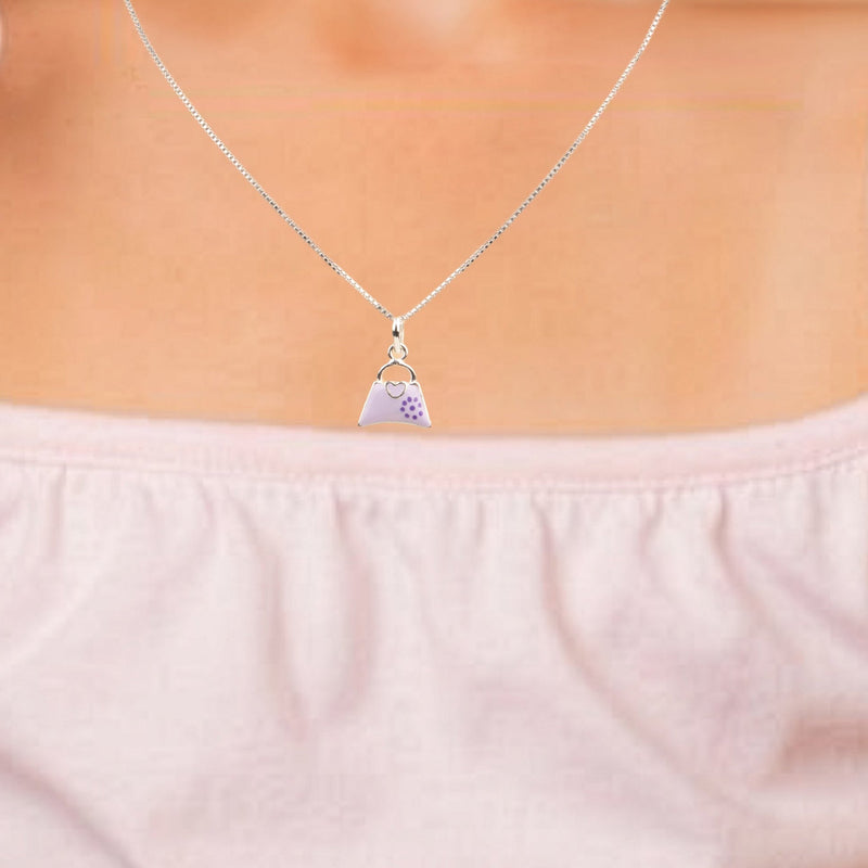 Mini Purple Handbag Pendant