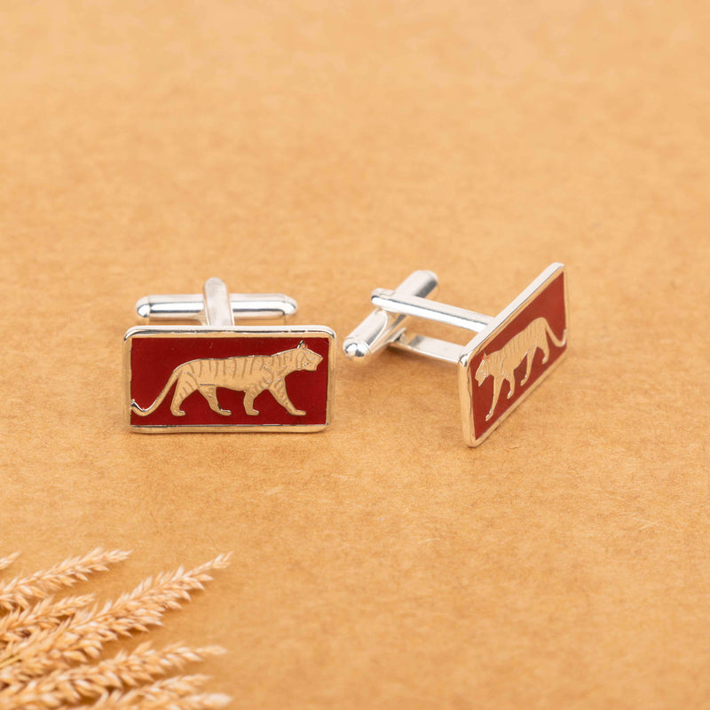 Mizoya Heritage Tiger Cufflinks