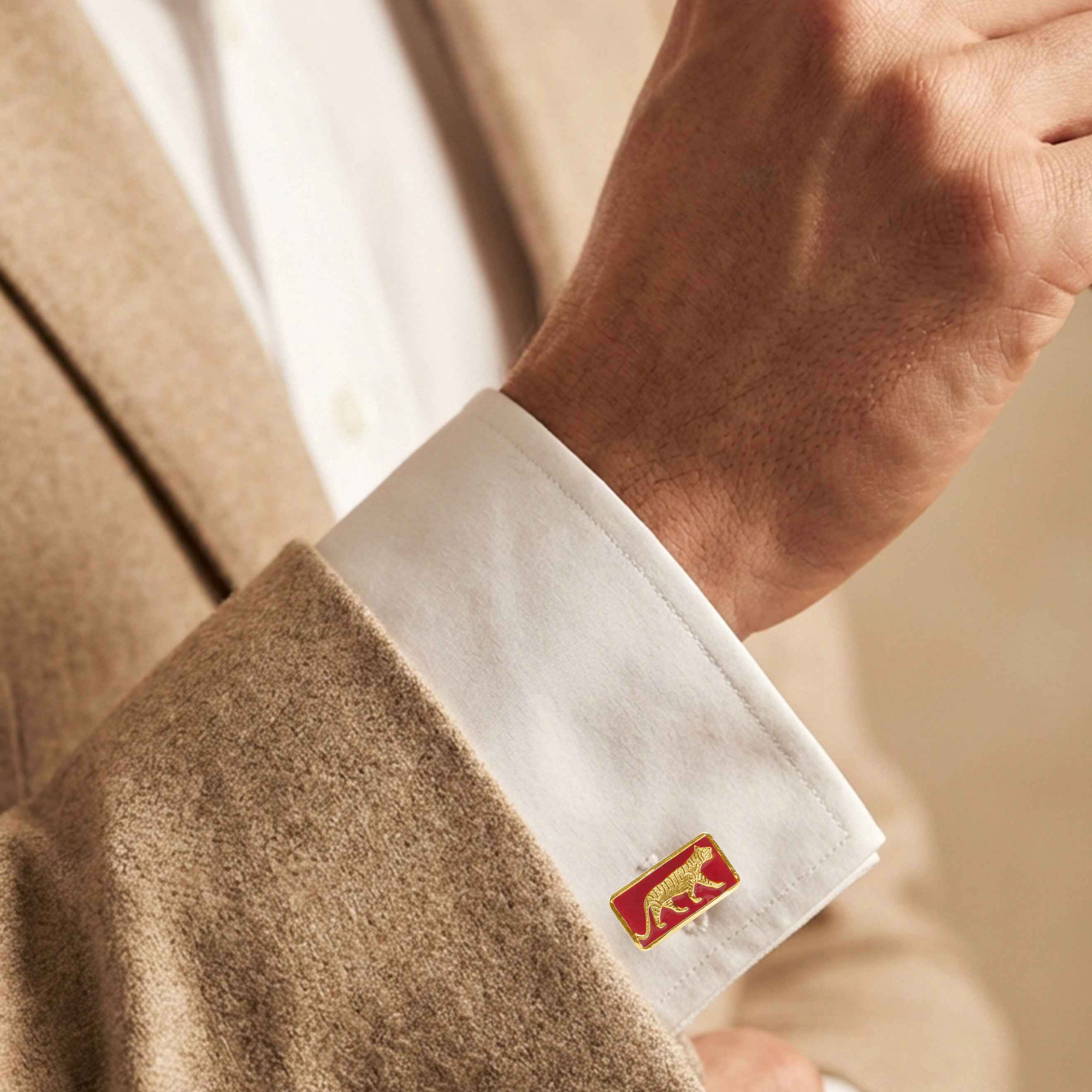 Mizoya Heritage Tiger Cufflinks