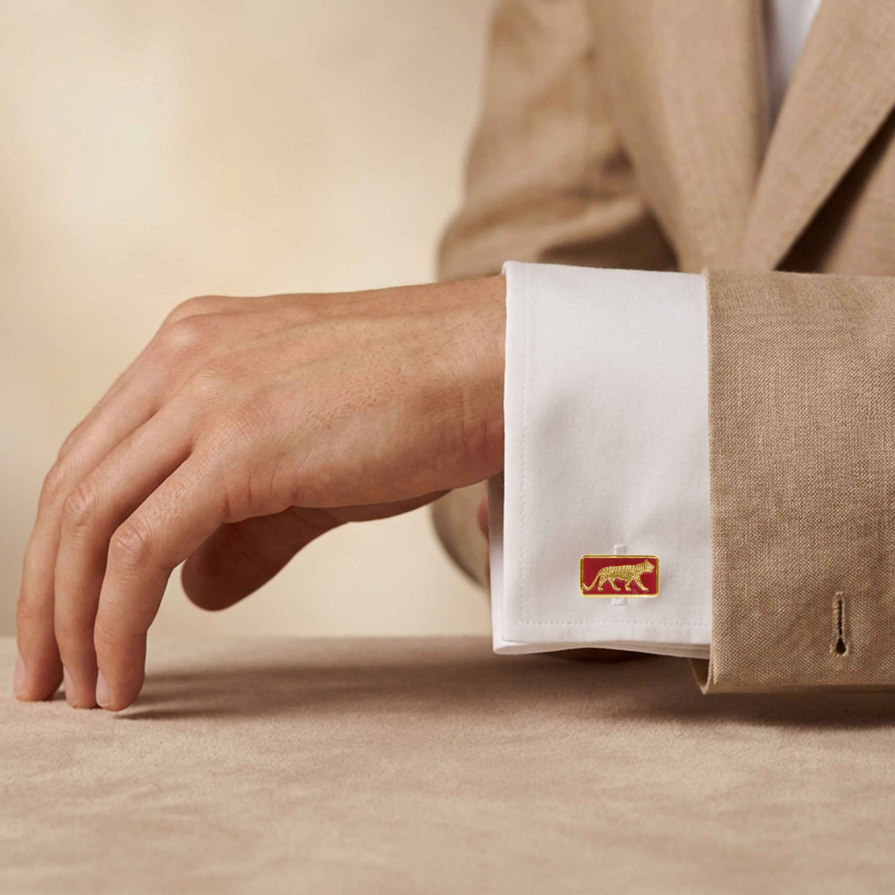 Mizoya Heritage Tiger Cufflinks