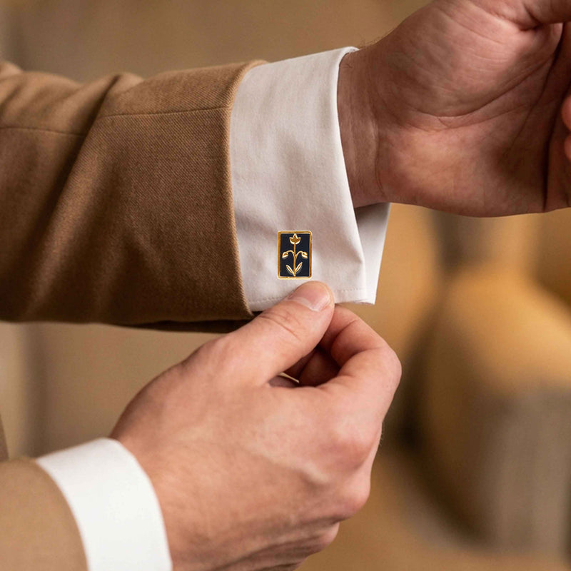 Mizoya Midnight Bloom Cufflinks