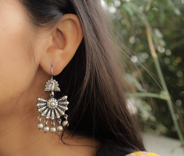 Mizoya Peacock Fish Hook Earrings