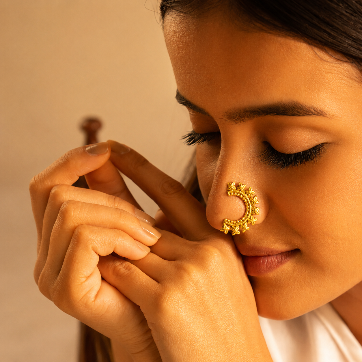 Mizoya Vintage Inspired Classic Non Pierced Nose Clip on