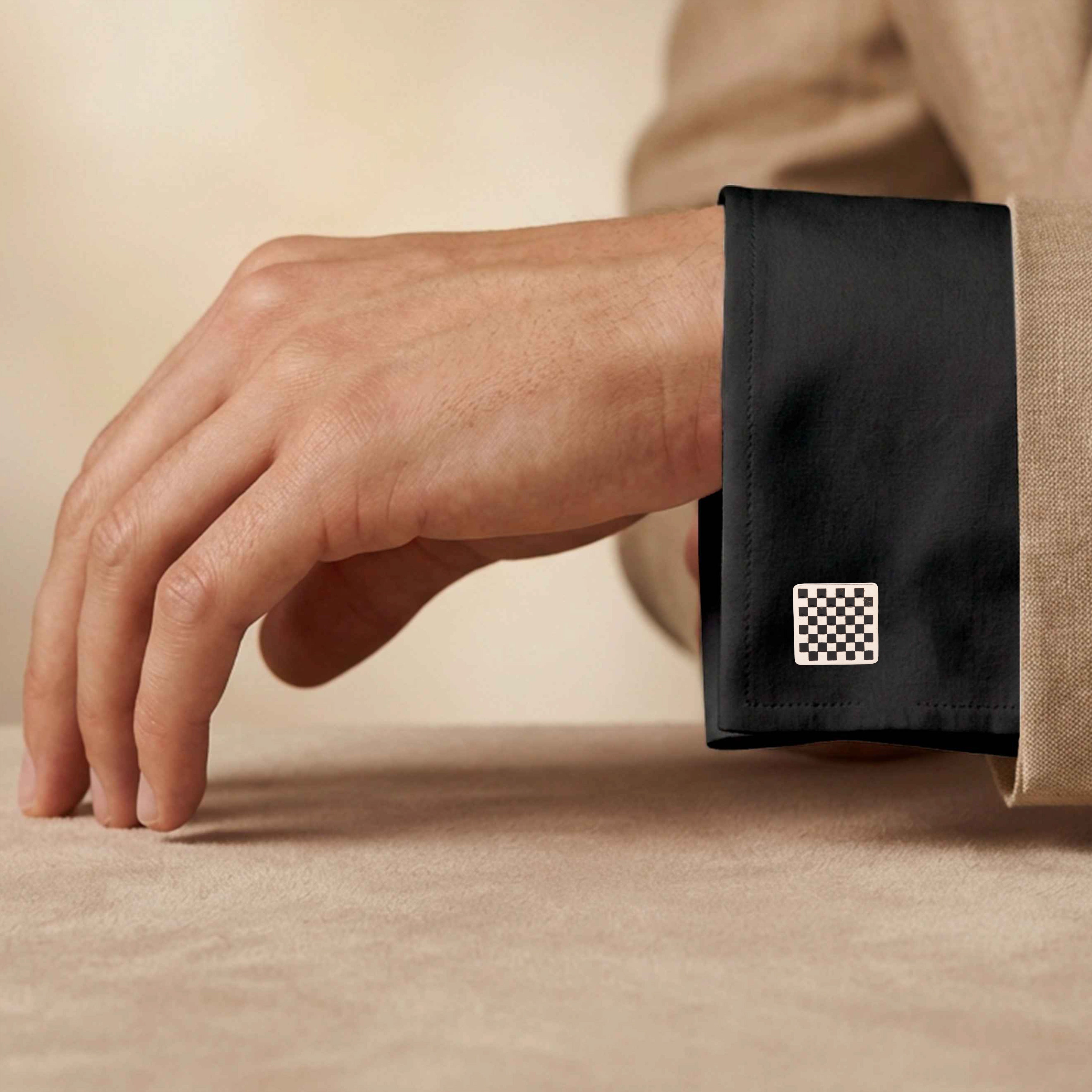 Mizoya Classic Chessboard Cufflinks