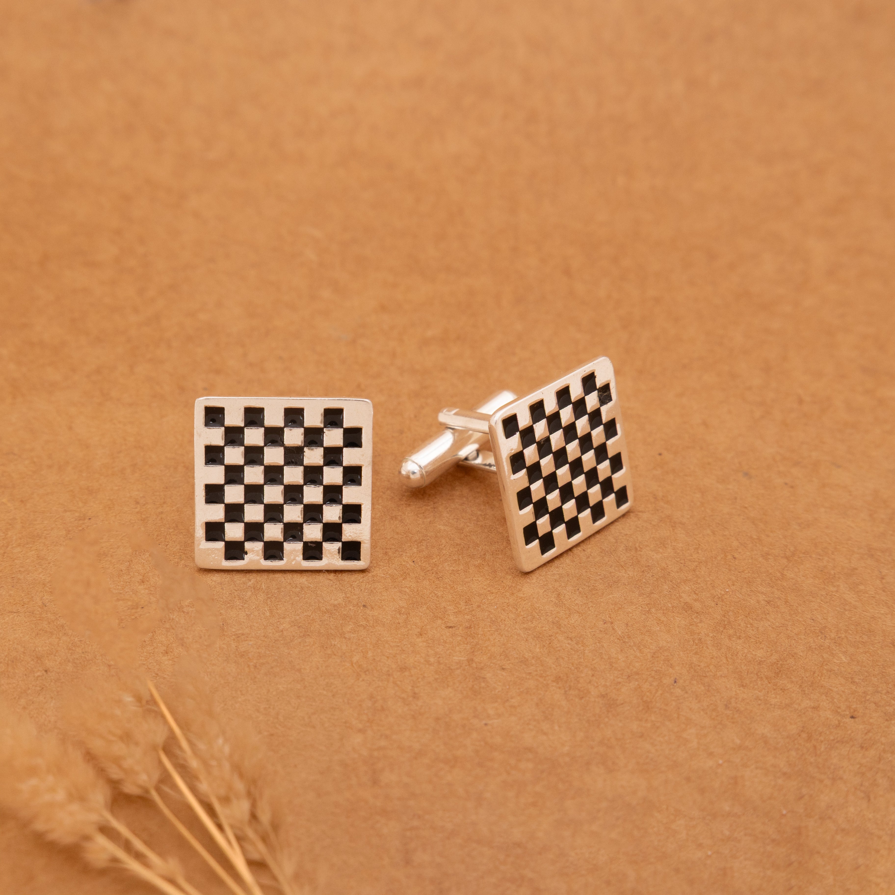 Mizoya Classic Chessboard Cufflinks