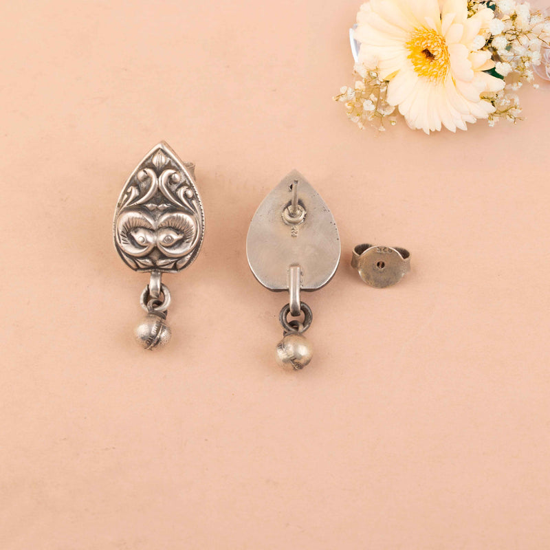 Mizoya Dual Peacock Ball Drop Earring