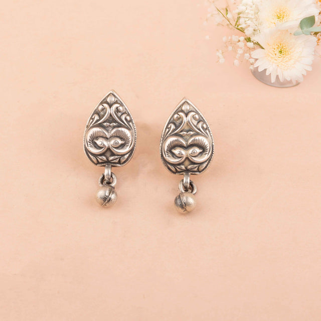 Mizoya Dual Peacock Ball Drop Earring