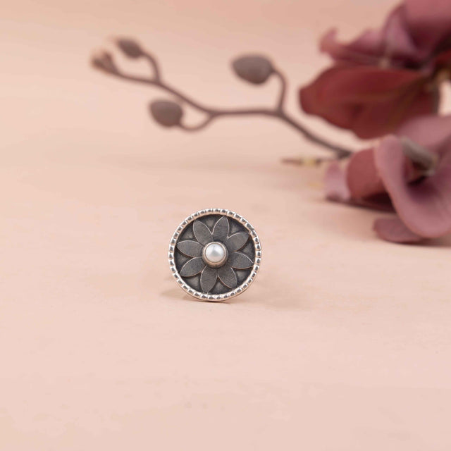 Mizoya Flower Motif Versatile Ring