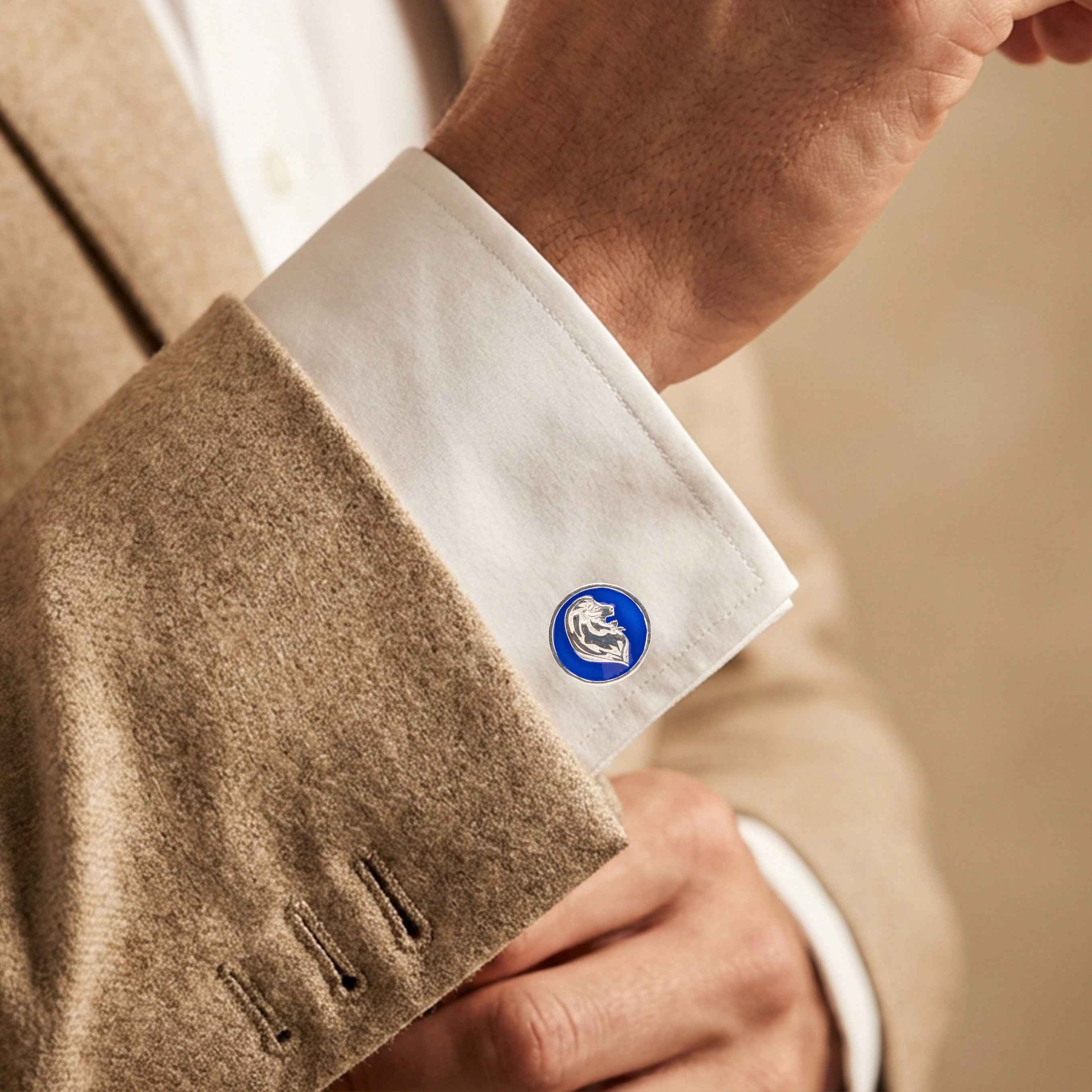 Mizoya Lion Crest Cufflinks