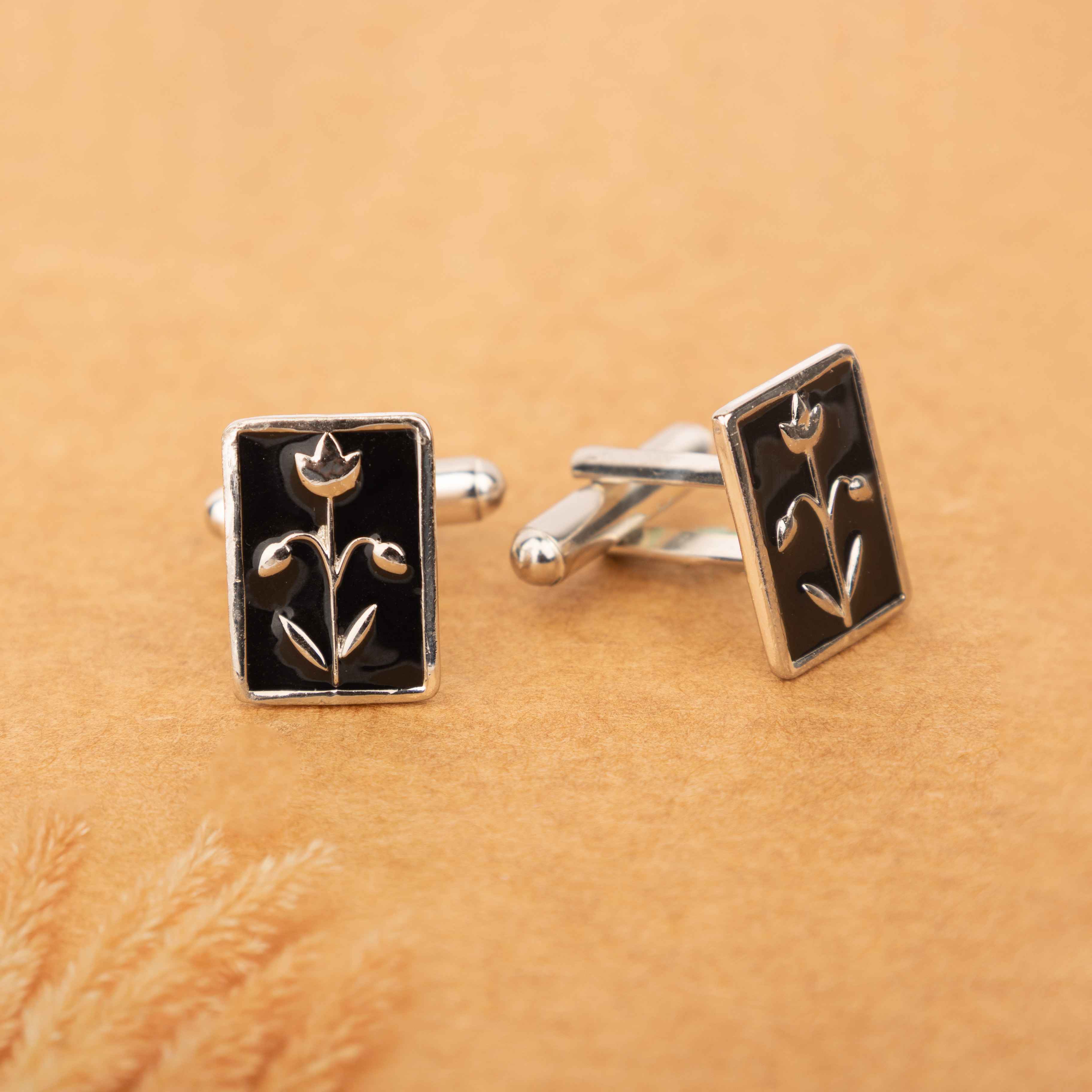 Mizoya Midnight Bloom Cufflinks