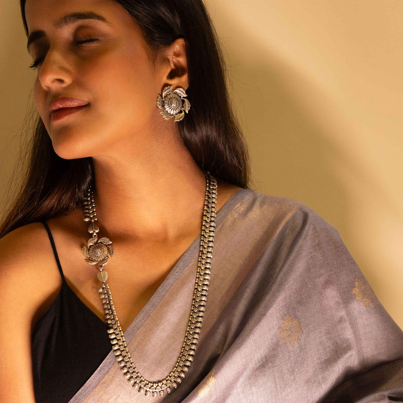 Mizoya Patti Border Motif Classic Paisley Necklace Set
