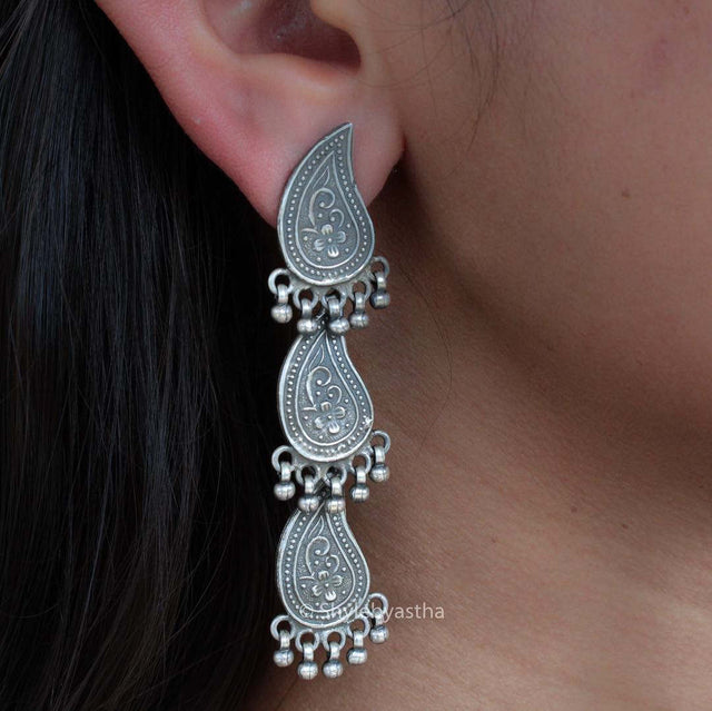 Moh 3 Layered Earrings