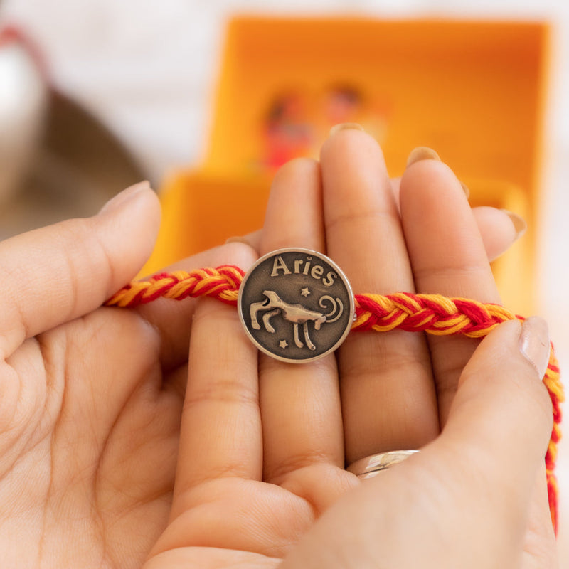 Moh Aries Sun Sign Brooch Cum Rakhi