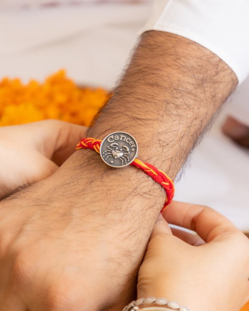 Moh Cancer Sun Sign Brooch Cum Rakhi