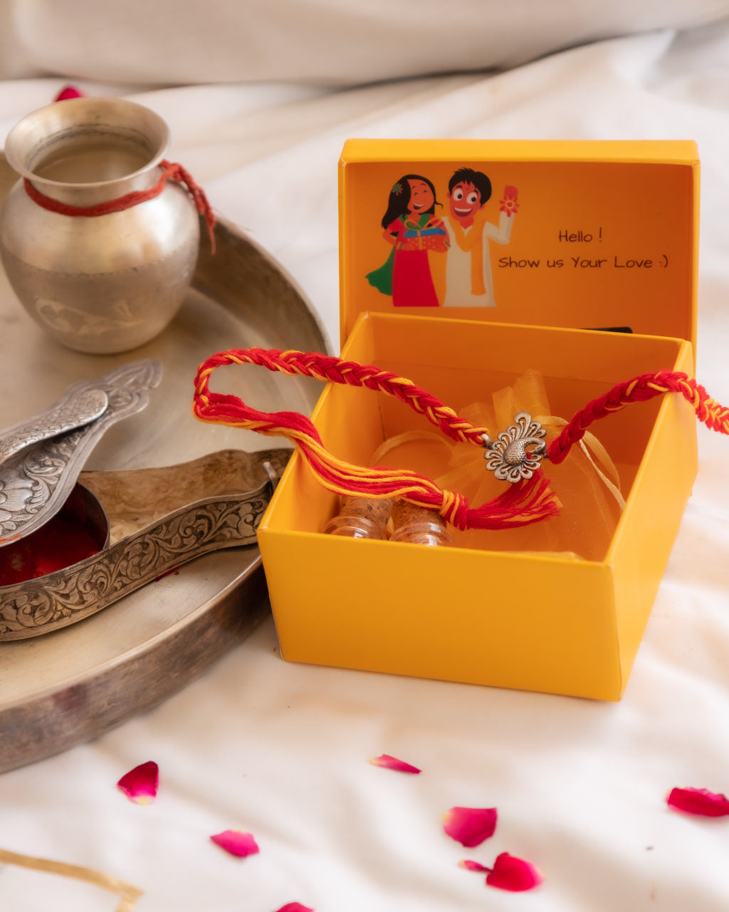 Moh Handcrafted Dancing Peacock Rakhi