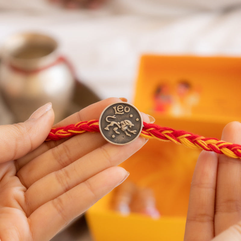 Moh Leo Sun Sign Brooch Cum Rakhi