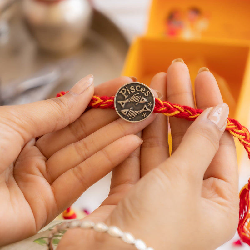 Moh Pisces Sun Sign Brooch Cum Rakhi