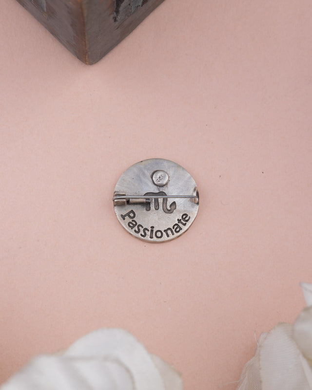 Moh Scorpio Sun Sign Brooch