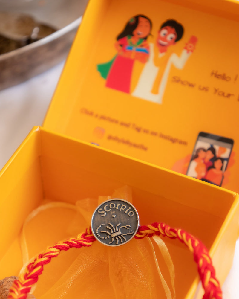 Moh Scorpio Sun Sign Brooch Cum Rakhi