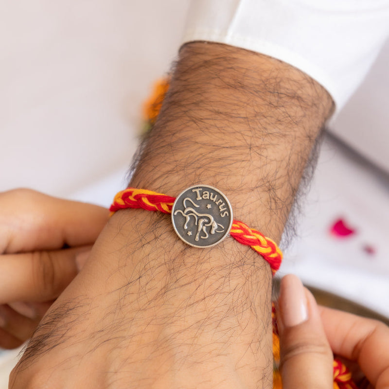 Moh Taurus Sun Sign Brooch Cum Rakhi