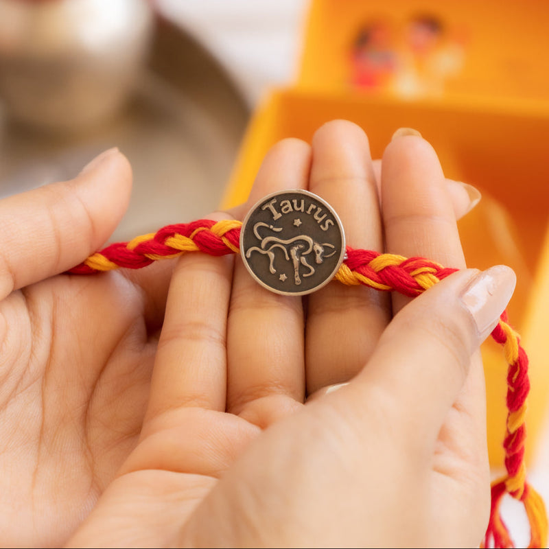 Moh Taurus Sun Sign Brooch Cum Rakhi