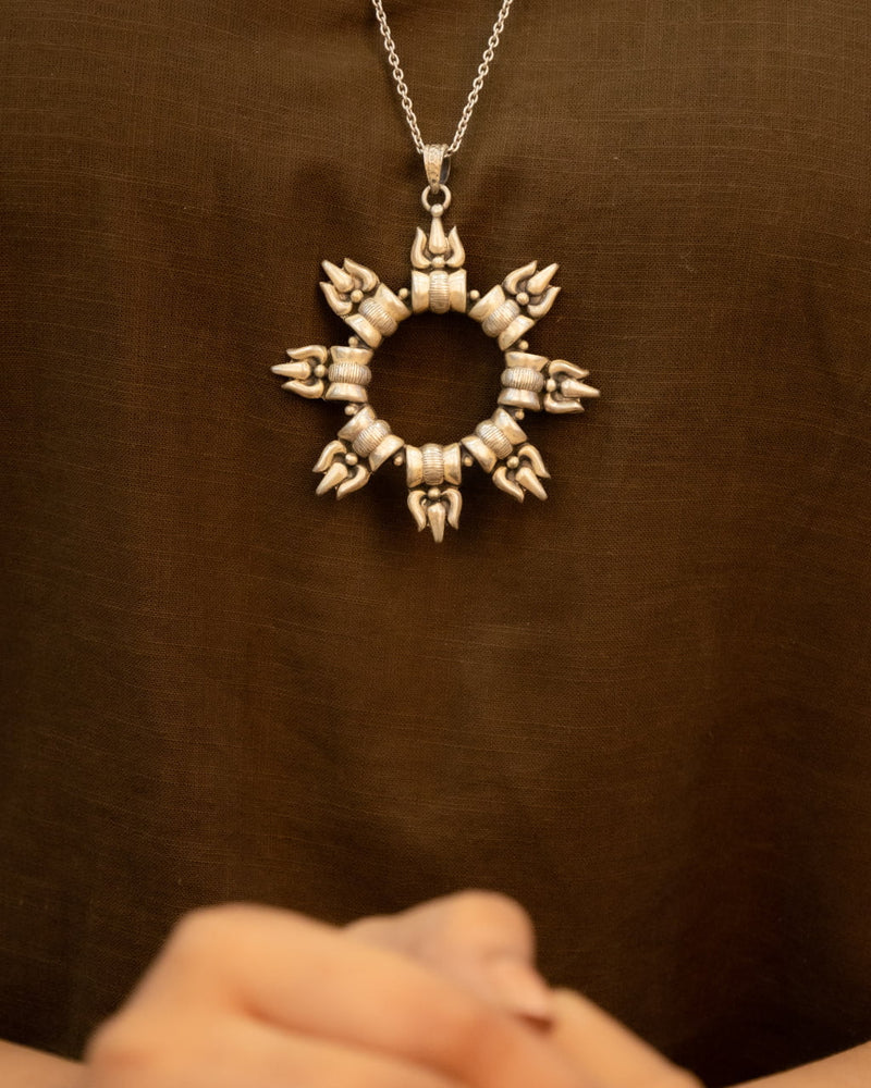 Moh Trishul Statement Shiva Necklace