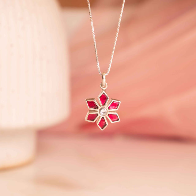 Moh Raani Kundan Phool Pendant