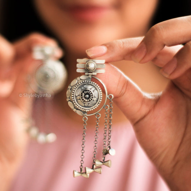 Shiva Damru Sequence Danglers