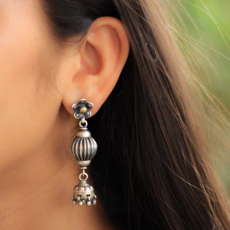 Moh 3 Layered Quirky Jhumkis
