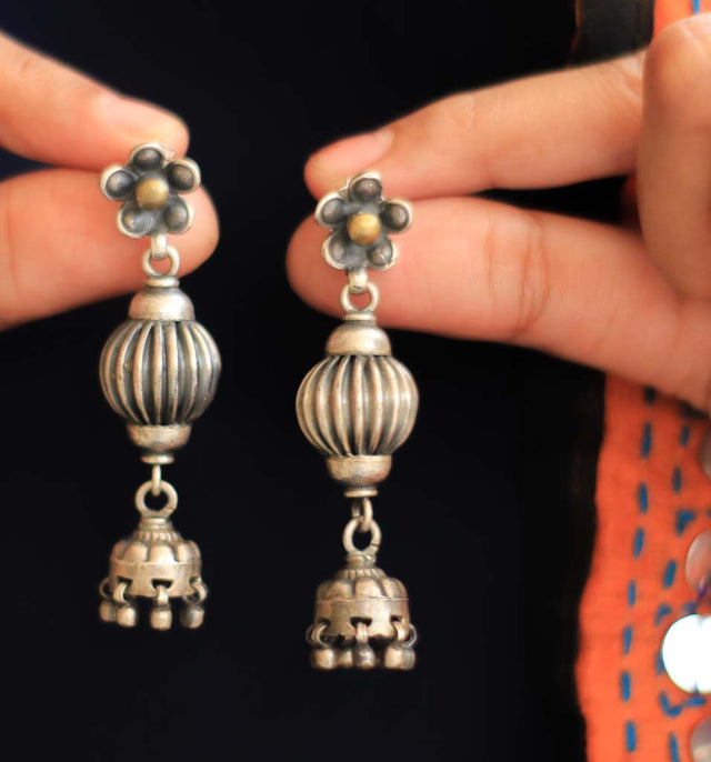 Moh 3 Layered Quirky Jhumkis