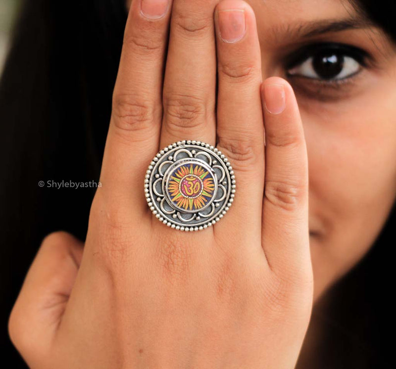 Moh Om Painted Ring