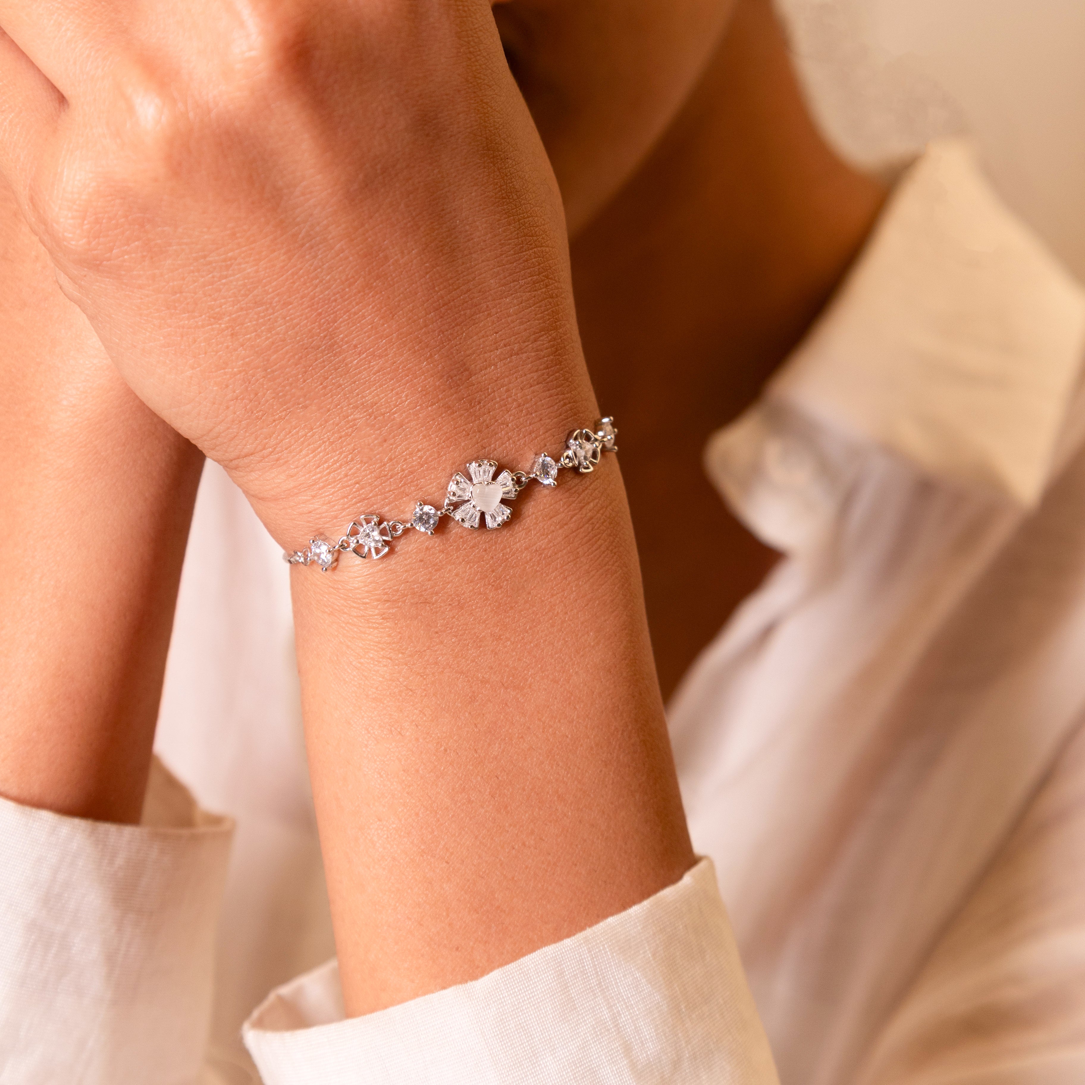 Qurbat Fine Floral Bracelet