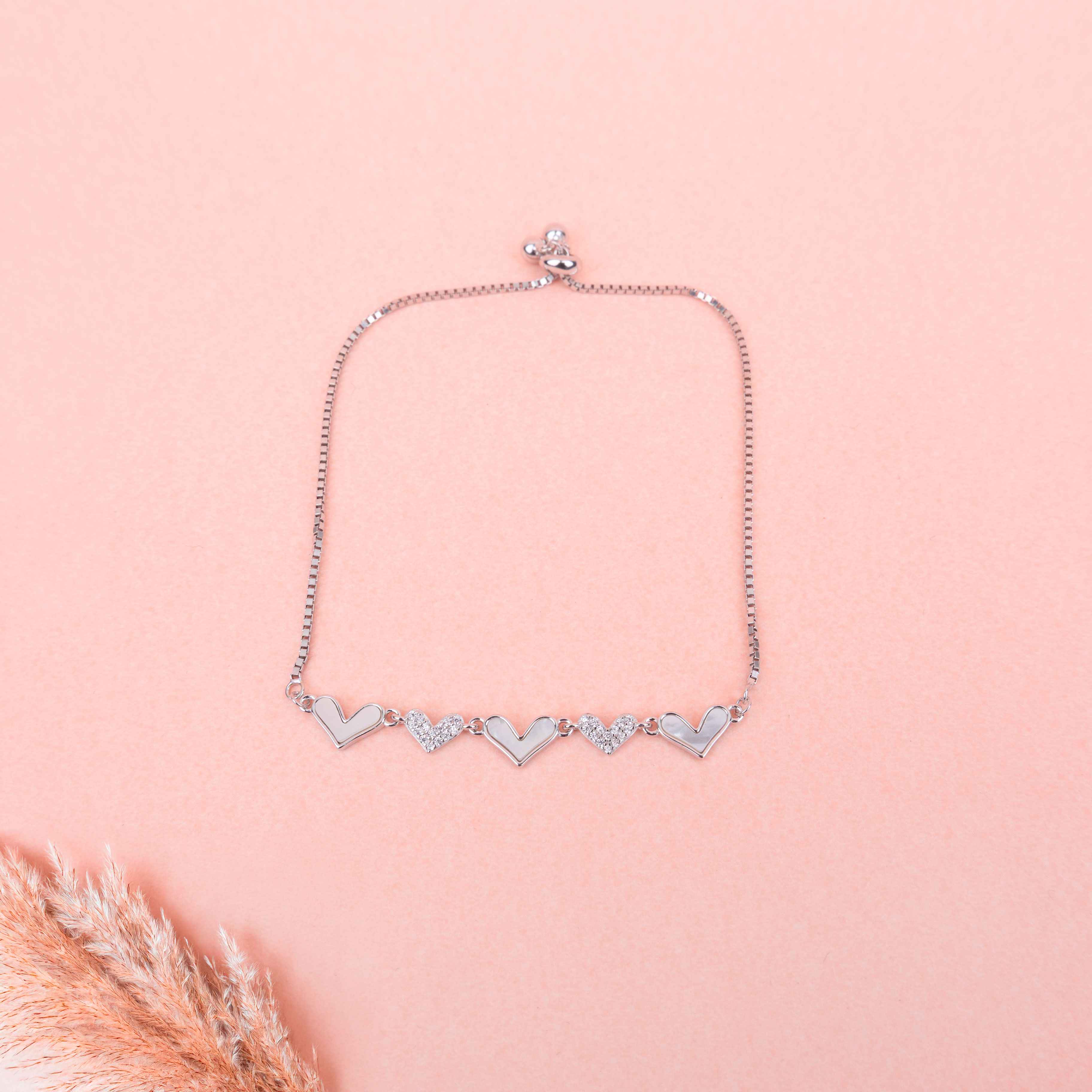 Qurbat Linked Hearts Bracelet