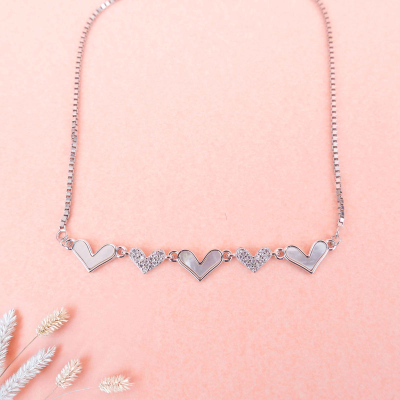 Qurbat Linked Hearts Bracelet