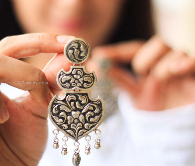 Jhumri Chitai Art Earrings
