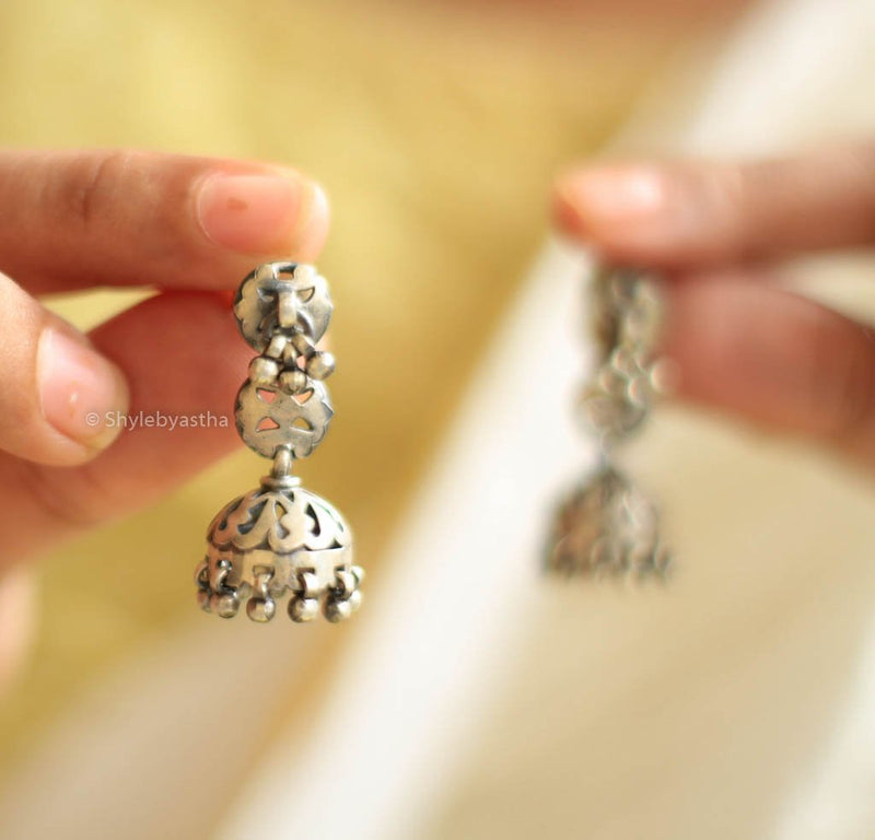 Moh Carved Jhumki