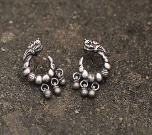 Adya Ghughri Parrot Studs front
