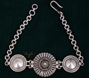 Adya tri motif intricate bracelet front
