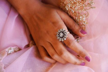 Moh Jadau Scintillating Flower ring
