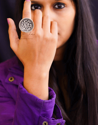 Moh Intricate Flora Circular Ring
