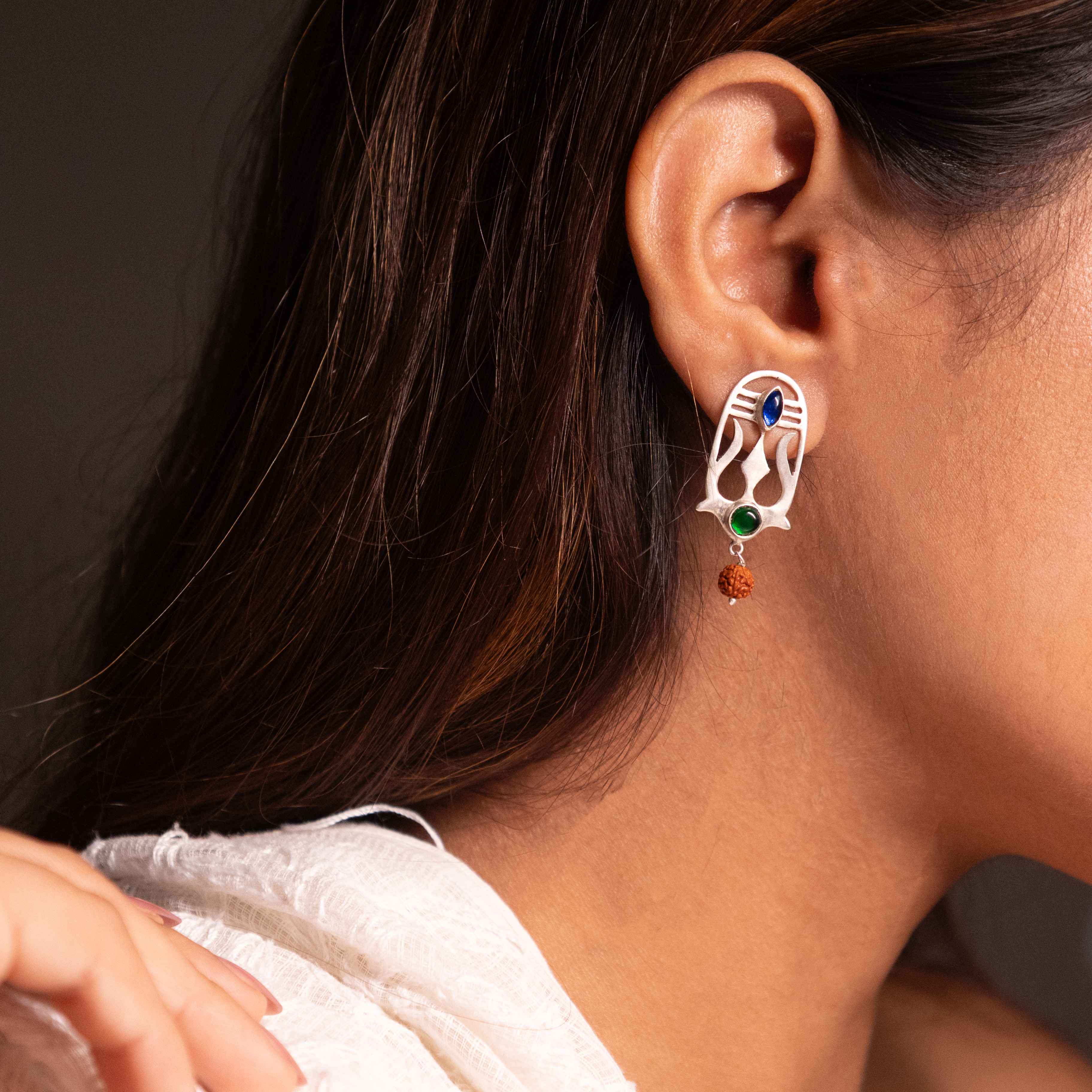 Shivoham Trishul Earring